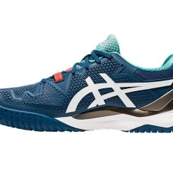 Asics Men's Gel-Resolution 8 1041A079-401 Mako Blue/White -Wilson Sales asics 1041a079 401 2
