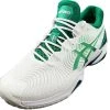 Asics Men's Court FF NOVAK 1041A089-104 White/Kale -Wilson Sales asics 1041a089 104