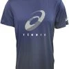 Asics T-Shirt Court Men's Spiral 2041A148-400 -Wilson Sales asics 2041a148 400