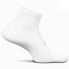 Feetures High Performance Cushion Quarter Socks FA2000 - White -Wilson Sales feetures quarter wht