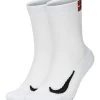 Nike Court Multiplier Cushioned Crew Socks SK0118 (2 Pairs) White 2 Nike Court Multiplier Cushioned Crew Socks SK0118 (2 Pairs) White -Wilson Sales nike sk0118 100 1