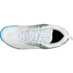 Victor Men's Indoor S82II-AS Bright White/Glossy Silver -Wilson Sales victor s8211 as 6