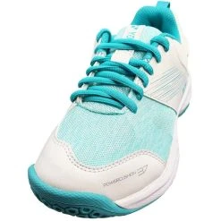 Yonex Power Cushion SHB37L Women's Indoor White/Mint -Wilson Sales yonex shb37lex 551
