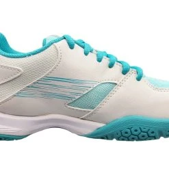 Yonex Power Cushion SHB37L Women's Indoor White/Mint -Wilson Sales yonex shb37lex 551 5