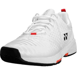 Yonex Men's Power Cushion Sonicage 3 White/Red -Wilson Sales yonex sonicage 3 114 4