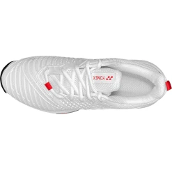 Yonex Men's Power Cushion Sonicage 3 White/Red -Wilson Sales yonex sonicage 3 114 6